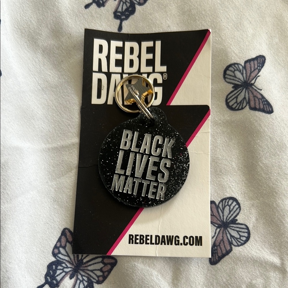Rebel Dawg Black Lives Matter Dog tag new